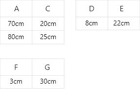 Shower tray Size Chart